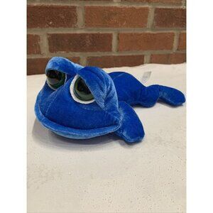 Small 9.5" "Claw Machine" Blue Frog Plush